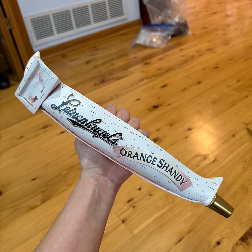 Leinenkugel’s Orange Shandy Canoe Beer Tap Handle Breweriana Collectible